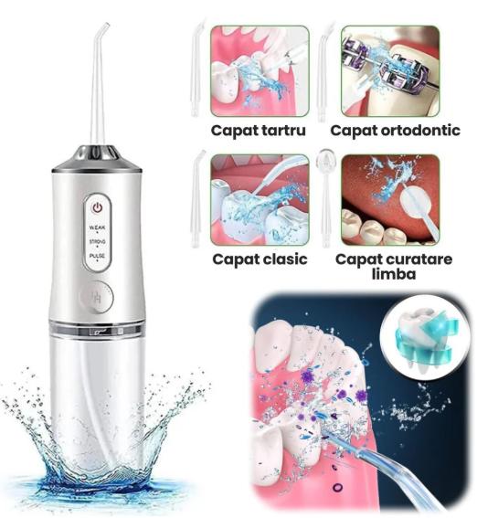 Irigator Oral Profesional 4 in 1 fara fir